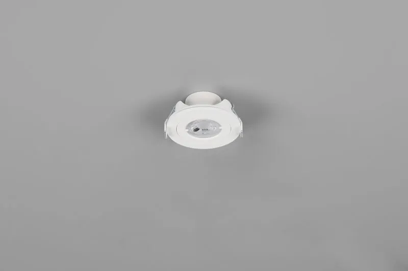 Downlight empotrable exterior Trio Lamont LED blanco mate 3000K IP65 Ø8,2cm 635310131