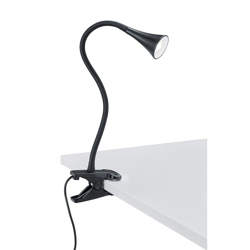 Flexo con pinza Trio Viper LED negro 3000K R22398102