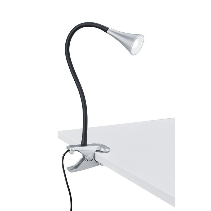 Flexo con pinza Trio Viper LED titán 3000K R22398187