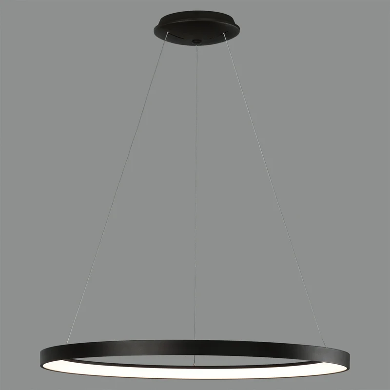 Lámpara de techo colgante ACB Grace negro texturado Ø98cm C3848472N