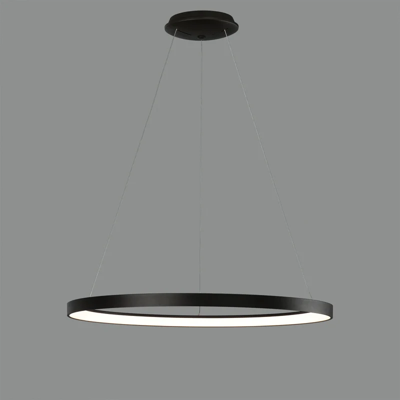 Lámpara de techo colgante ACB Grace negro texturado Ø78cm regulable C3848372NDP
