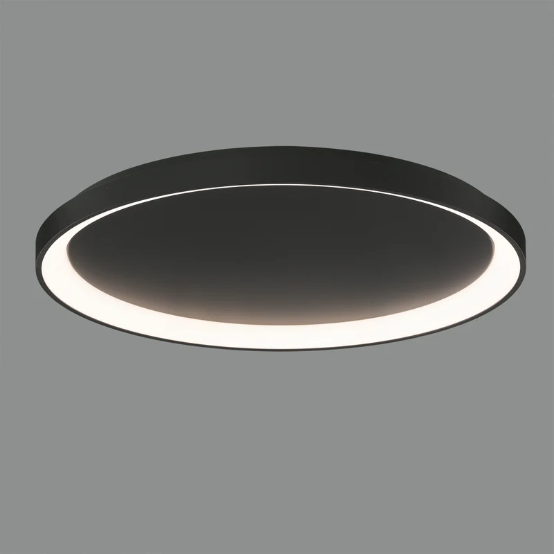 Plafón de techo ACB Grace negro texturado Ø78cm regulable P3848372NDP
