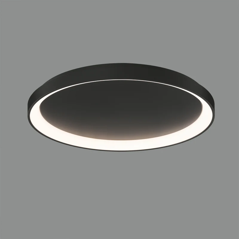 Plafón de techo ACB Grace negro texturado Ø58cm regulable P3848272NDT