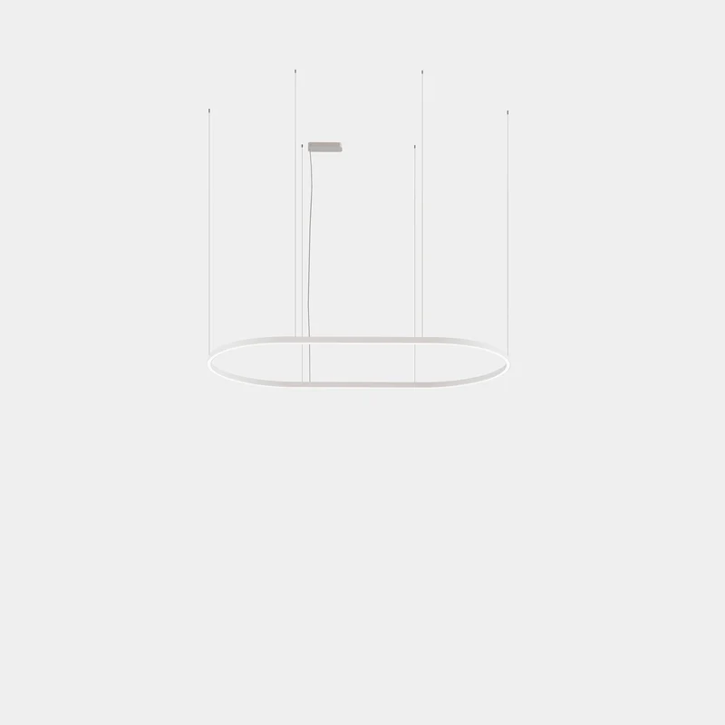 Lámpara de techo colgante LedsC4 Geometric Oval Surface LED softdiffuser 50cm para escalera
