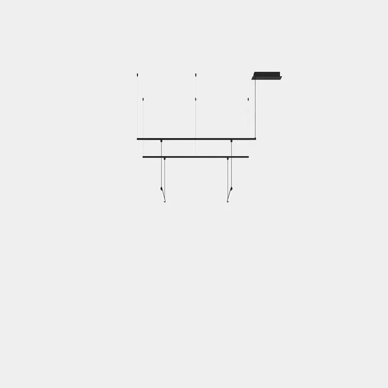 Lámpara de techo colgante LedsC4 Tubs Modular Pendant Track with 2 Lineal