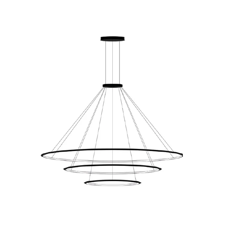 Lámpara de techo colgante LedsC4 Circular Outward 3 Rings grande