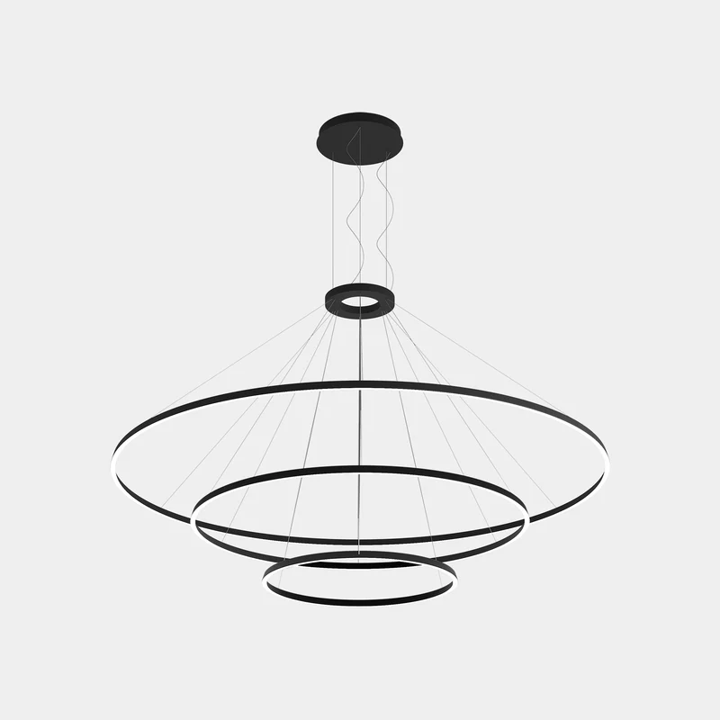 Lámpara de techo colgante LedsC4 Circular Downward 3 Rings grande