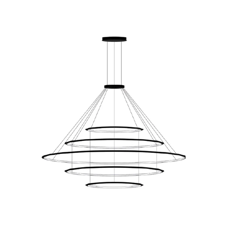 Lámpara de techo colgante LedsC4 Circular Inward 5 Rings grande
