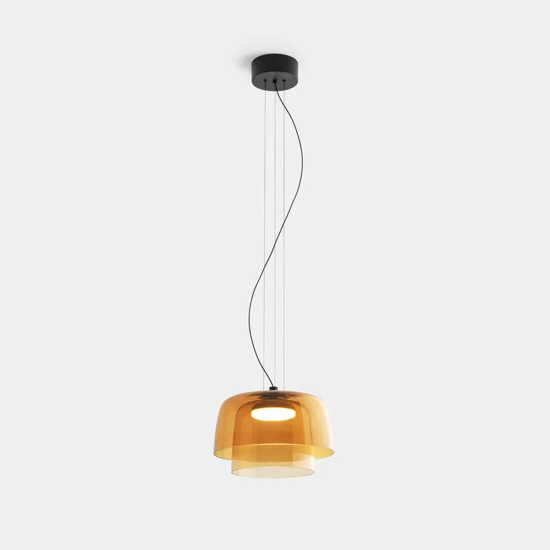 Lámpara de techo colgante LedsC4 Levels LED 2 luces Ø32+Ø22cm