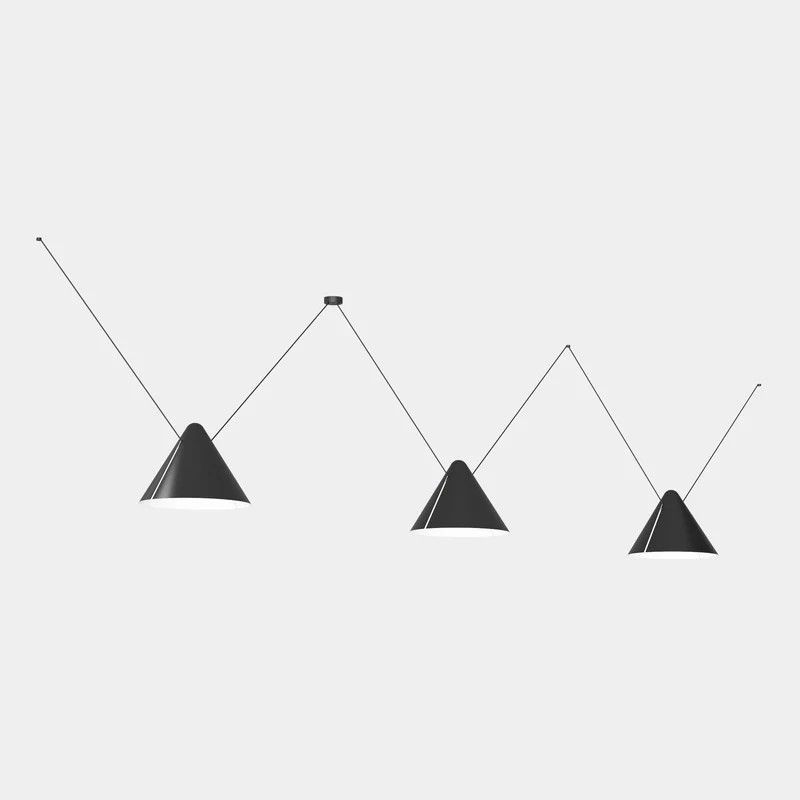 Lámpara de techo colgante LedsC4 Super Attic Conic Shape E27 225cm