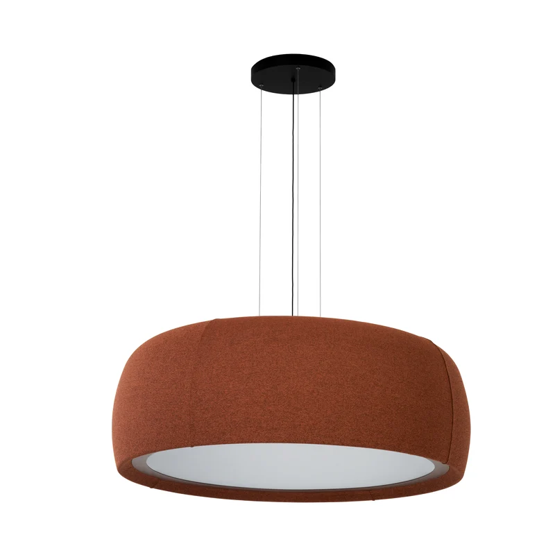 Lámpara de techo colgante LedsC4 Gong Opal grande LED acero metacrilato Ø100cm