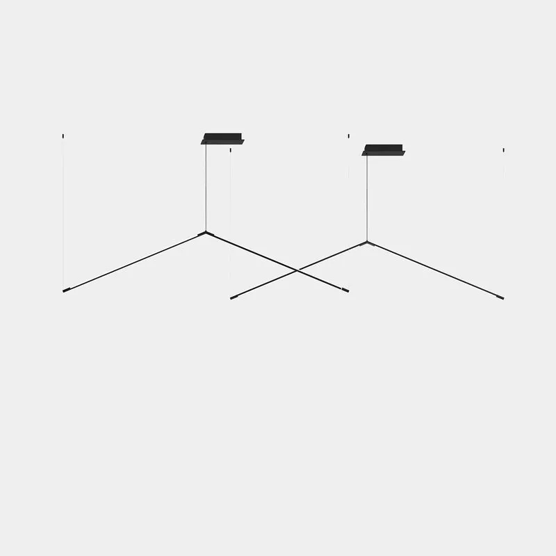 Lámpara de techo colgante LedsC4 Tubs Modular Pendant Double Triangular