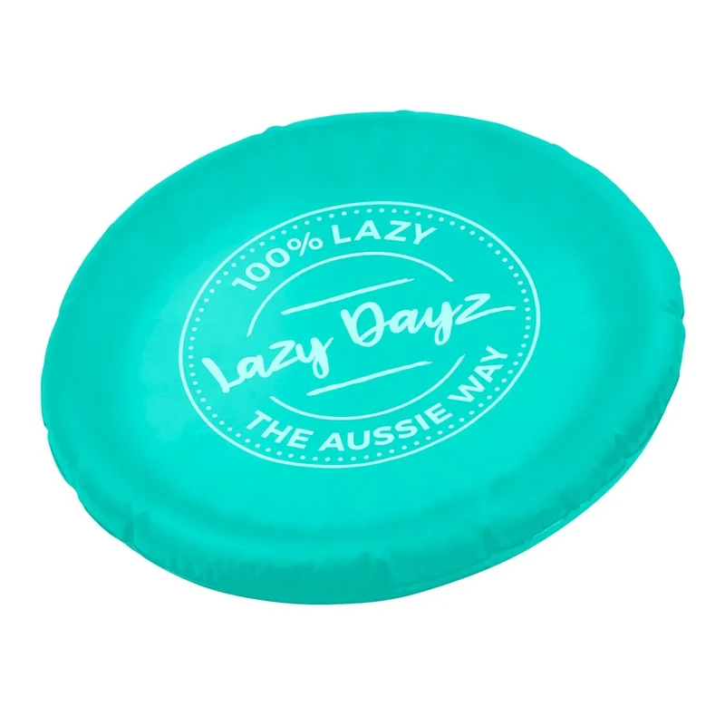 Teal Lazy Dayz Inflatable Frisbee