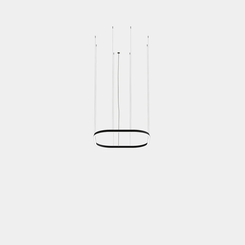 Lámpara de techo colgante LedsC4 Geometric Square Mini 1000x1000mm grande