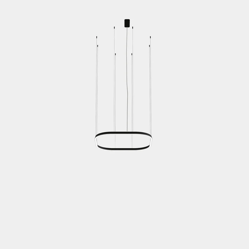 Lámpara de techo colgante LedsC4 Geometric Square Recessed 1000x1000mm grande