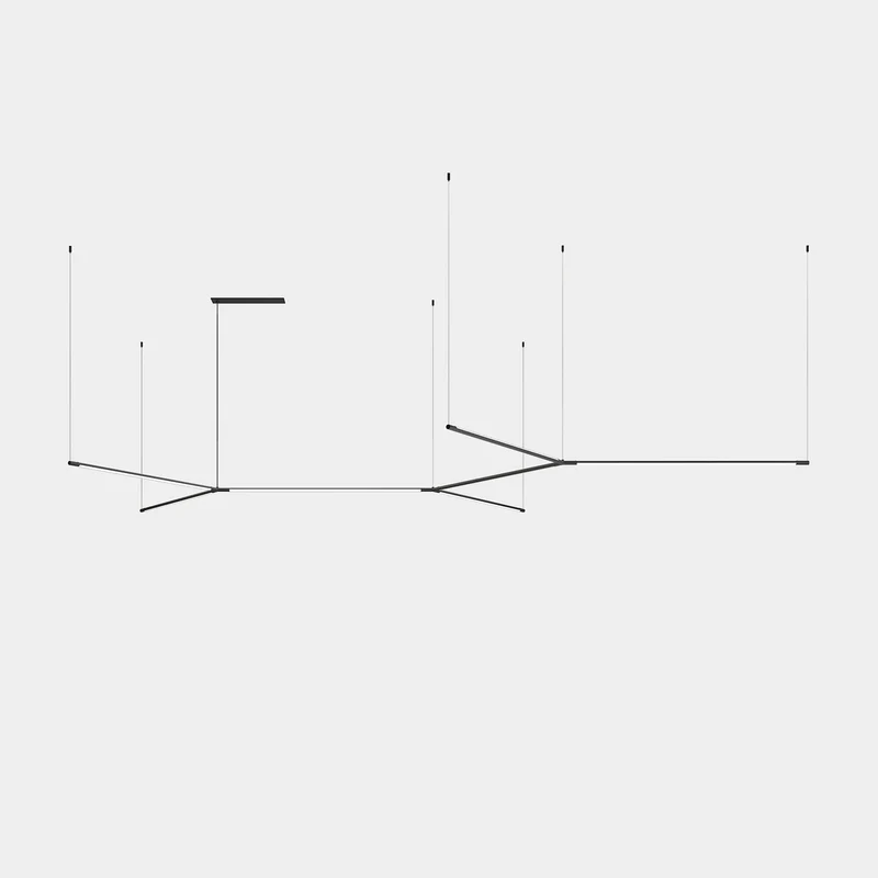 Lámpara de techo colgante LedsC4 Tubs Modular Molecular Double grande LED 90cm