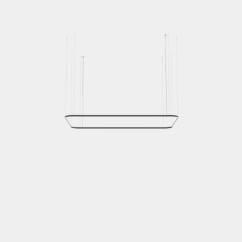 Lámpara de techo colgante LedsC4 Geometric Rectangle Mini 1600x1000mm grande
