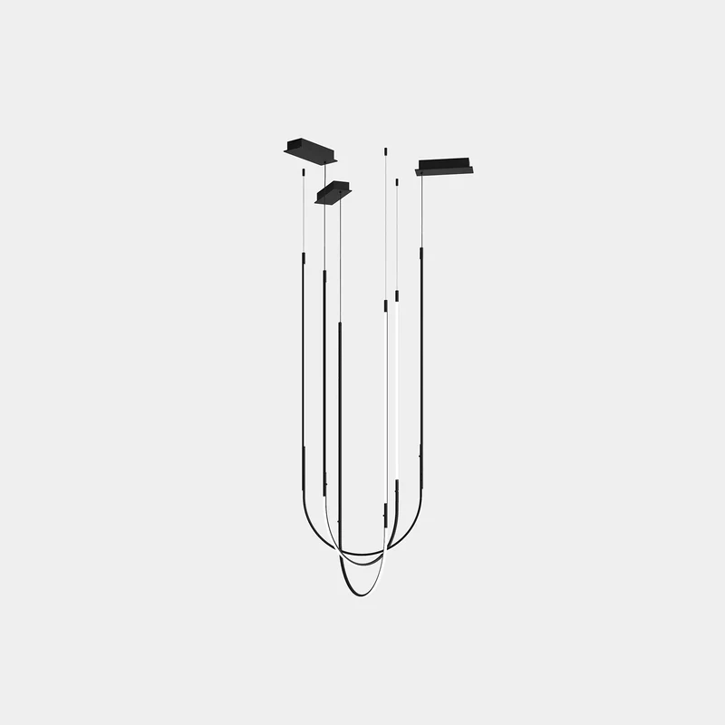 Lámpara de techo colgante LedsC4 Tubs Modular Pendant Triplex Arch Cross