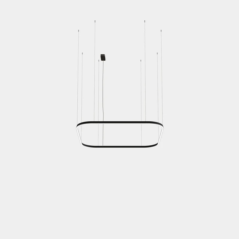 Lámpara de techo colgante LedsC4 Geometric Square Surface 1600x1600mm grande