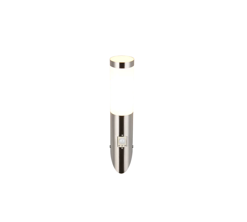 Aplique de exterior Trio Trioto LED níquel mate 3000K IP44 39cm 2