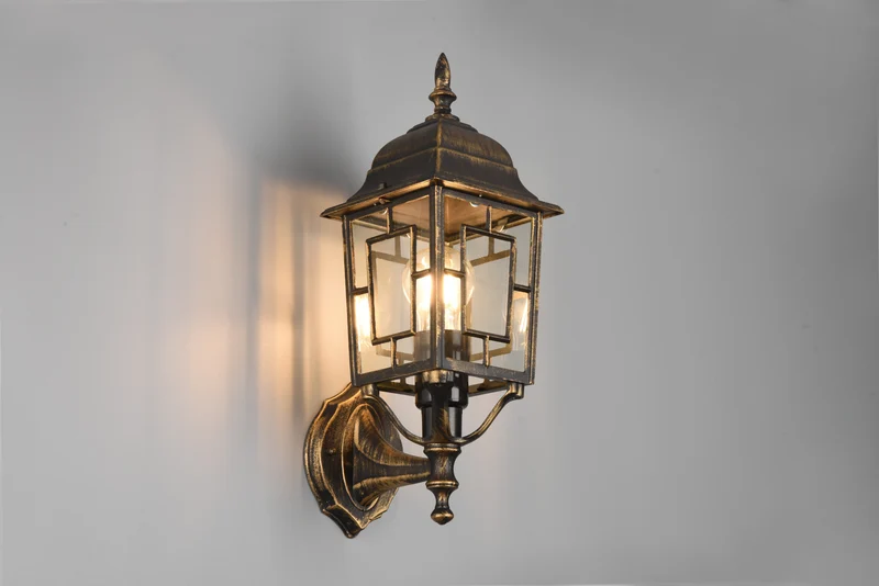 Aplique de exterior Trio Volturno óxido IP44 41,5cm 205960128