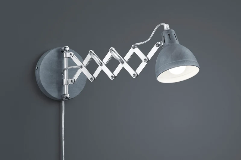 Aplique de pared Trio Scissor color concreto R20321078