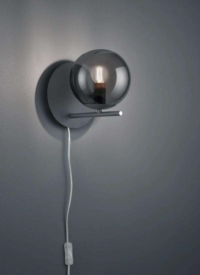 Aplique de pared Trio Pure antracita 202000142