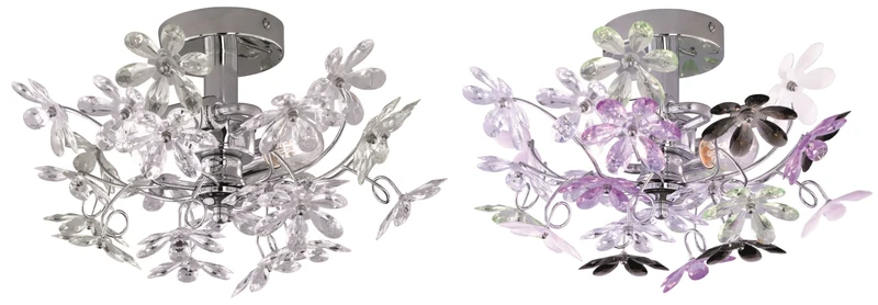 Aplique de pared Trio Flower 2 luces cromo R20012017