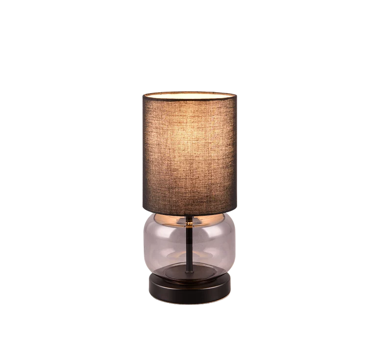 Lámpara de sobremesa Trio Elio negro mate 517800154