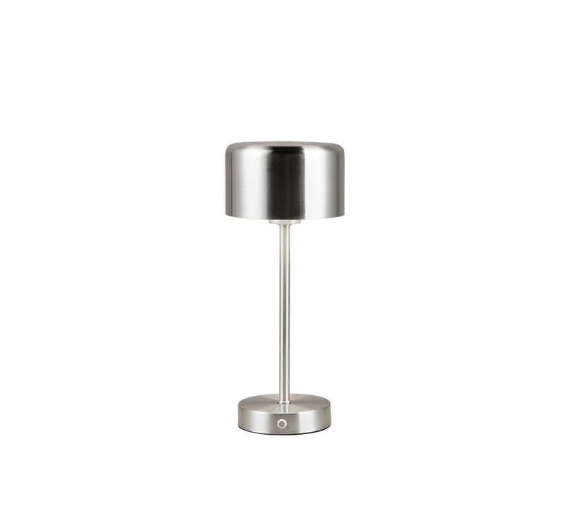 Lámpara de sobremesa Trio Jeff LED portátil níquel mate 3000K táctil USB R59151107