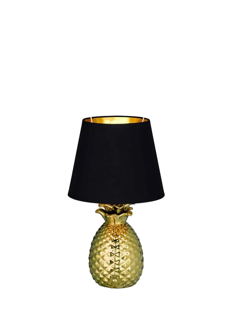 Lámpara de sobremesa Trio Pineapple cerámica dorado 35cm R50421079