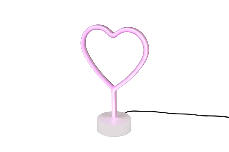 Lámpara de sobremesa Trio Heart LED blanco USB R55210101
