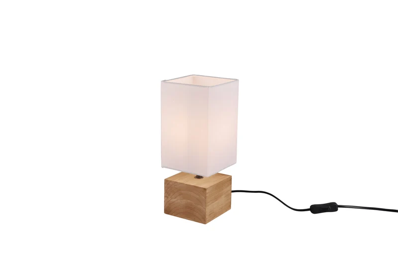 Lámpara de sobremesa Trio Woody madera natural R50171030