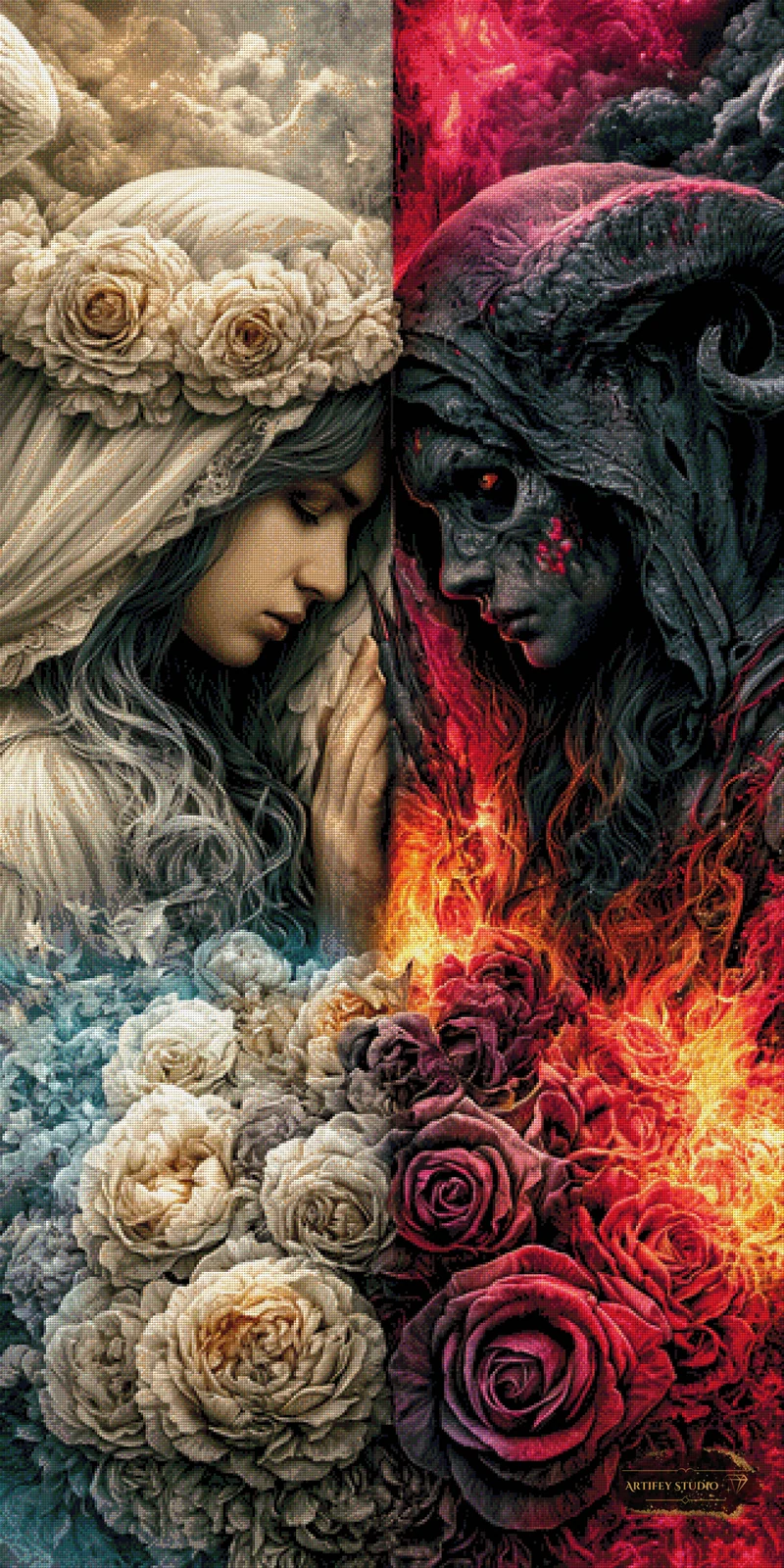 Good and Evil by Mirael 80x160 mit 280 Farben