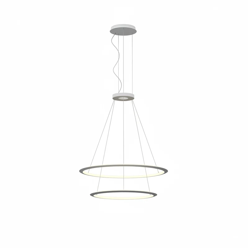 Lámpara de techo colgante LedsC4 Circular Inward Double Rings grande