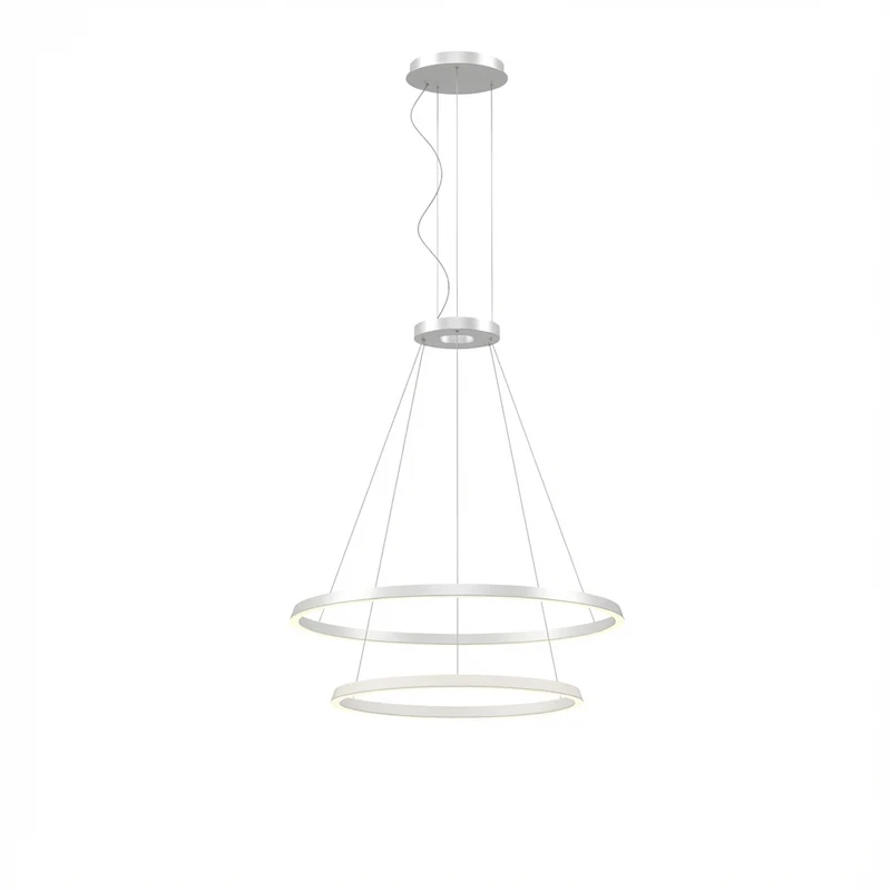Lámpara de techo colgante LedsC4 Circular Downward 2 Rings grande