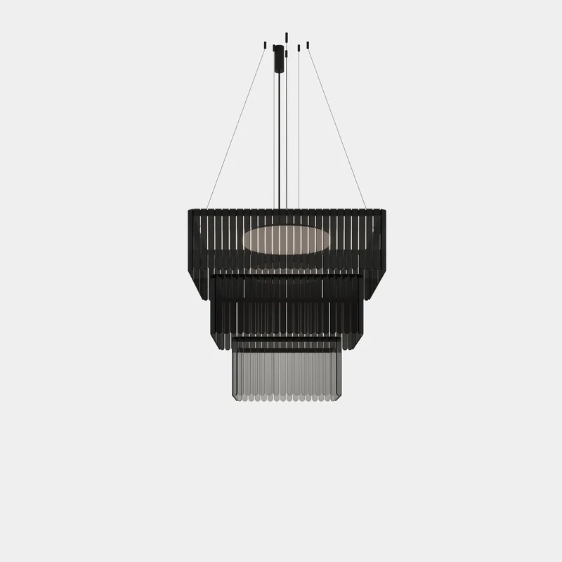 Lámpara de techo colgante LedsC4 Scarlett Square Pendant Chandelier x + x