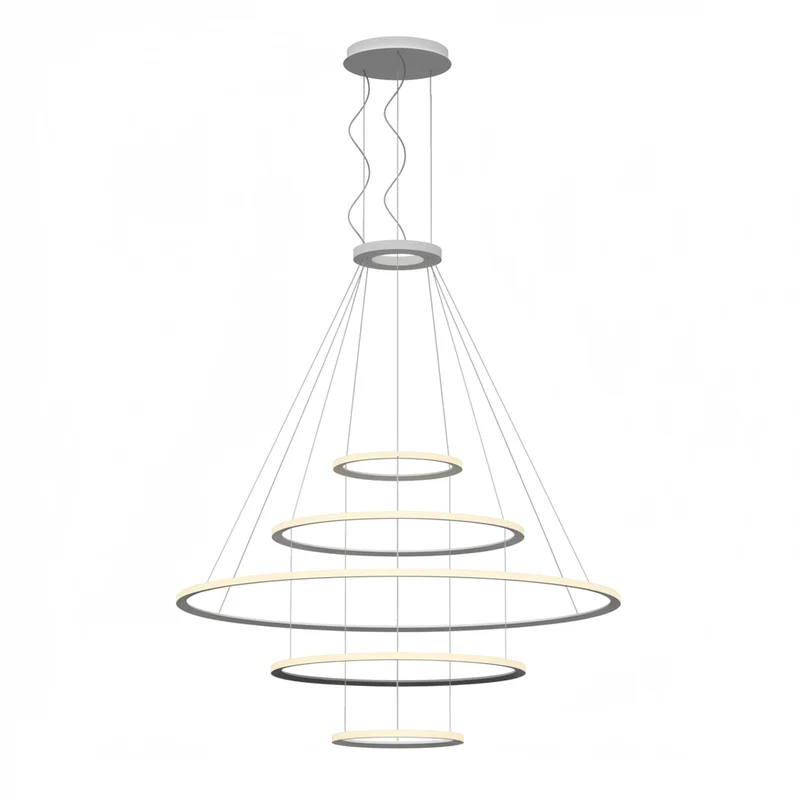 Lámpara de techo colgante LedsC4 Circular Outward 5 Rings grande