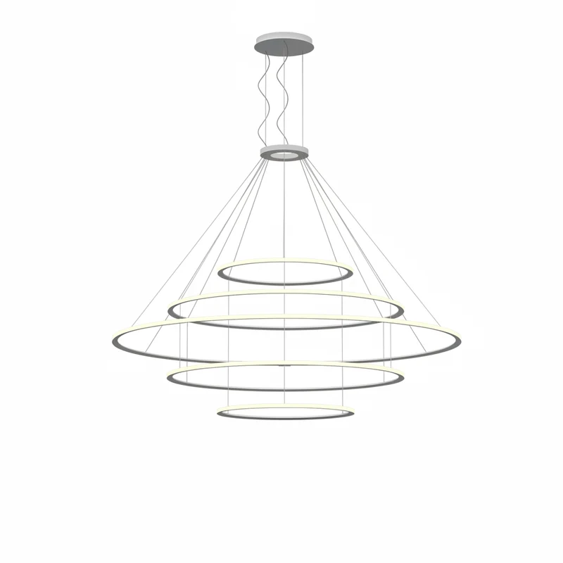 Lámpara de techo colgante LedsC4 Circular Inward 5 Rings grande