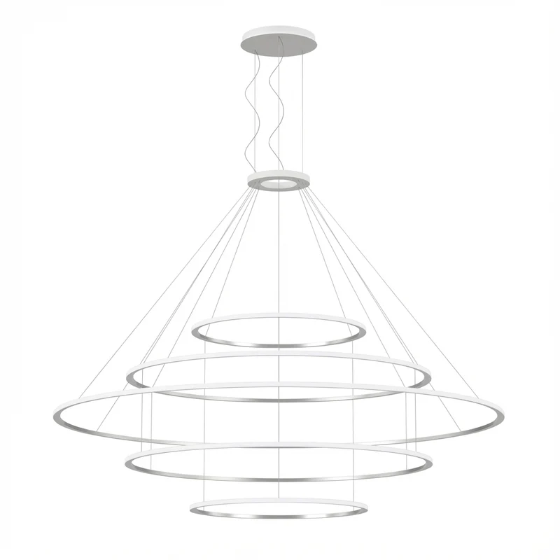 Lámpara de techo colgante LedsC4 Circular Outward 5 Rings grande