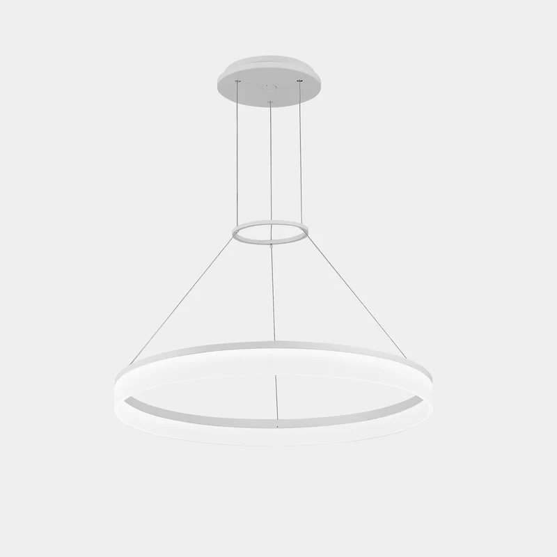 Lámpara de techo colgante LedsC4 Circ Round LED blanco matizado 3000K Ø60cm