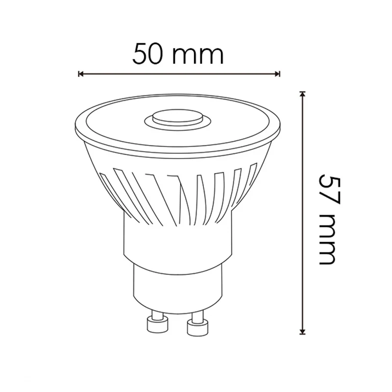 Bombilla LED GU10 LEDME 8W 2700K 12° COB PRO