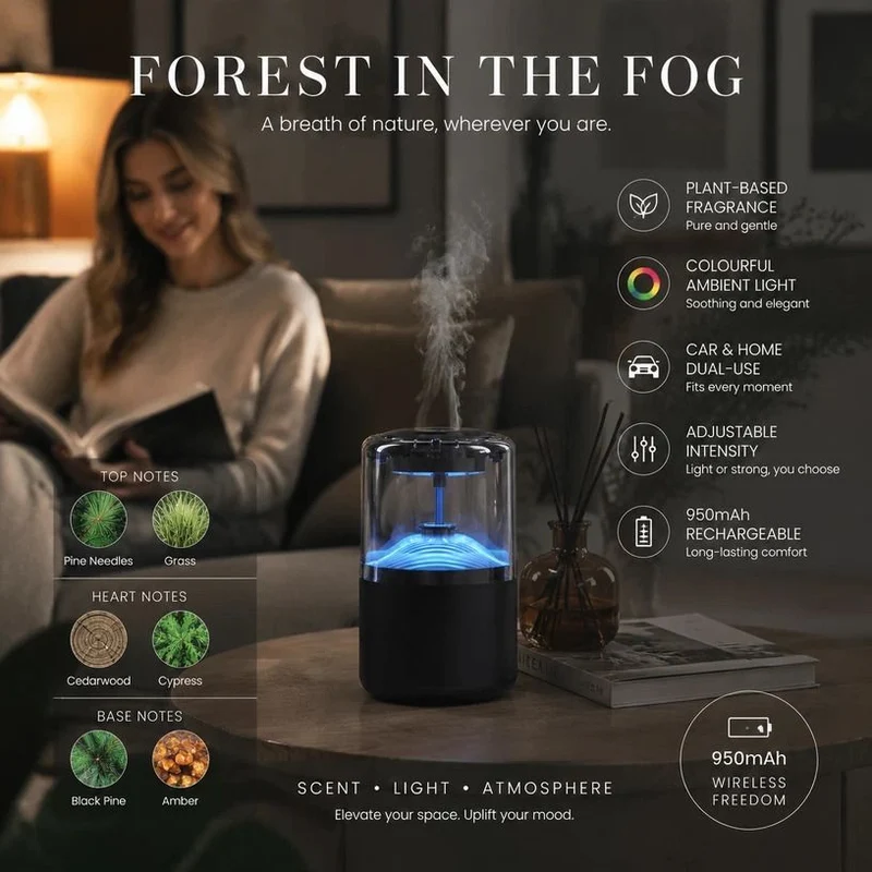 Auto Start-Stop Car Aroma Diffuser XM-ZS44 Christmas & Father's Day Gift