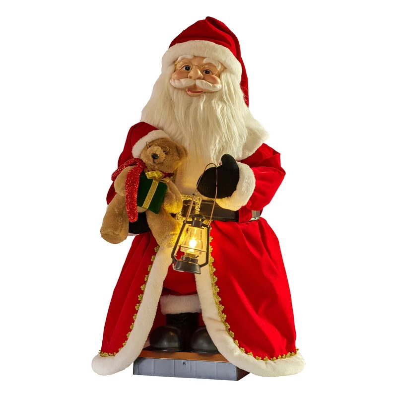 Christabelle 1.1m Musical Led Animated Christmas Santa Claus Lantern