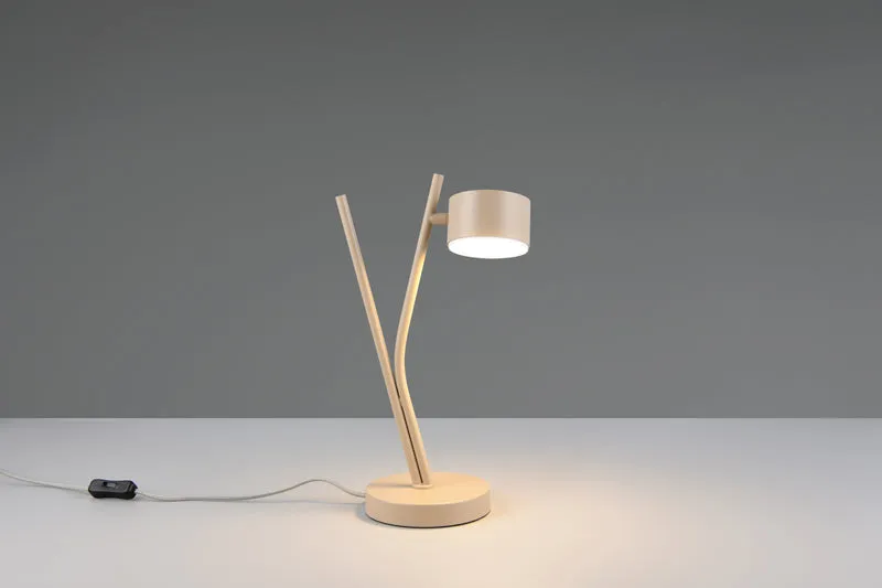 Lámpara de sobremesa Trio Coda LED warm beige 2700K 37,5cm 5
