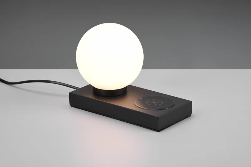 Lámpara de sobremesa Trio Chloe LED negro mate táctil 3000K R