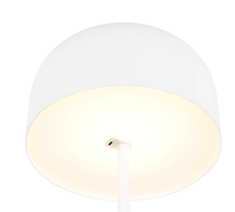 Lámpara de pie Trio Jeff LED blanco mate táctil 3000K 147cm R