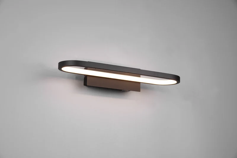 Aplique de baño Trio Gianni LED negro mate 3000K IP44 2