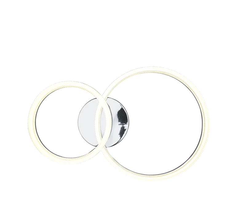 Plafón de techo Trio Mova LED cromo 4000K 51cm R