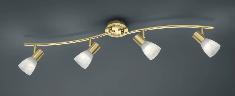 Foco Trio Levisto 4 luces bronce mate 3000K 88cm 871010408